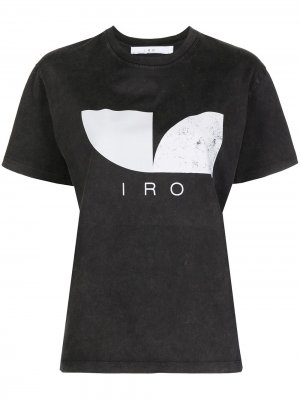 Logo-print short-sleeved T-shirt IRO. Цвет: серый