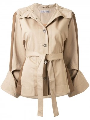 Укороченная куртка с капюшоном Palmer//Harding. Цвет: коричневый
