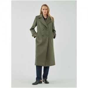 Пальто женское демисезонное 3014961m10041, размер 46 Pompa. Цвет: зеленый