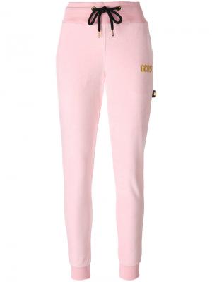 Спортивные брюки со шнурком Gcds. Цвет: розовый и фиолетовый