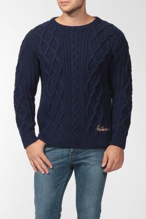 Пуловер вязаный Luis Trenker. Цвет: синий