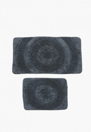 Комплект ковриков Chilai Home для ванной (2 шт.): 60x100, 50x60 см. Цвет: серый