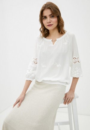 Блуза Franco Vello. Цвет: белый