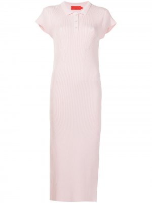 Платье с воротником поло и короткими рукавами MANNING CARTELL. Цвет: розовый