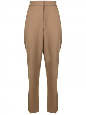 Узкие брюки строгого кроя VIKTORIA & WOODS. Цвет: коричневый