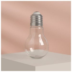 Бутылочка для хранения «Лампочка», 80 мл, цвет серебряный ONLITOP. Цвет: серебристый