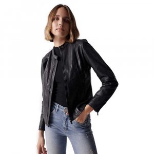 Куртка Basic Leather, черный Salsa Jeans