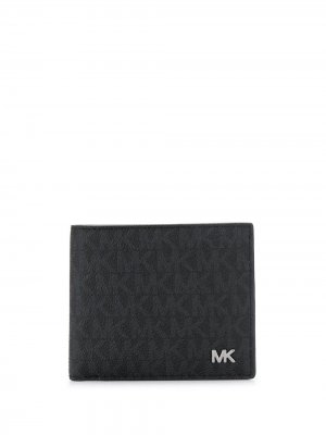 Бумажник с логотипом Michael Kors. Цвет: черный