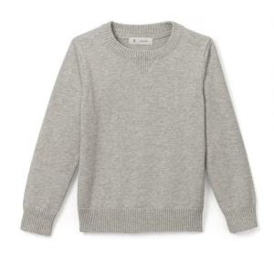 Пуловер с круглым вырезом, 3-12 лет La Redoute Collections. Цвет: темно-серый меланж