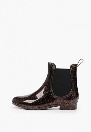 Резиновые ботинки Mon Ami. Цвет: коричневый