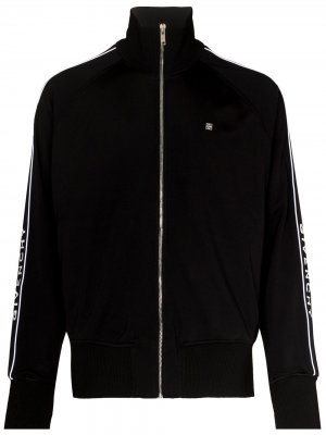 Спортивная куртка на молнии с логотипом Givenchy. Цвет: черный
