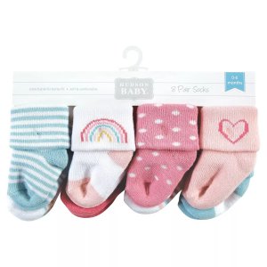 Хлопковые носки для новорожденных и махровые Hudson маленьких девочек, Modern Rainbow Baby
