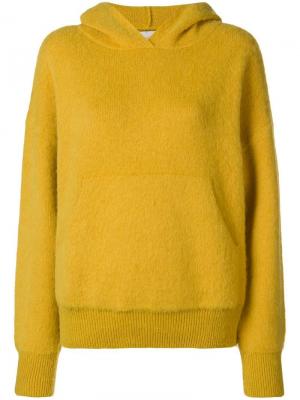 Пуловер с капюшоном Laneus. Цвет: желтый