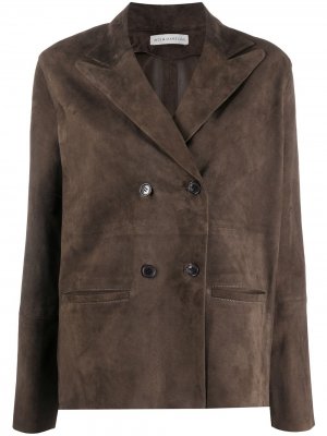 Двубортная куртка Inès & Maréchal. Цвет: коричневый