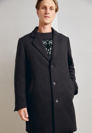Короткое пальто Coat Mathias Regular Fit In Twill , цвет dark grey Antony Morato