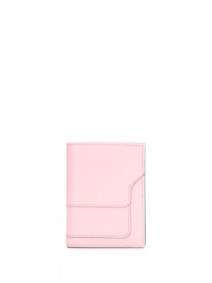 Бумажник из сафьяновой кожи Marni. Цвет: розовый
