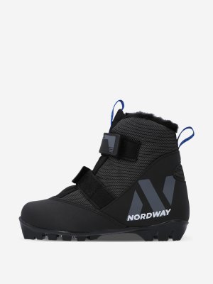 Ботинки для беговых лыж детские Polar NNN, Черный Nordway. Цвет: черный