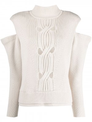 Пуловер Porter фактурной вязки Jonathan Simkhai. Цвет: нейтральные цвета