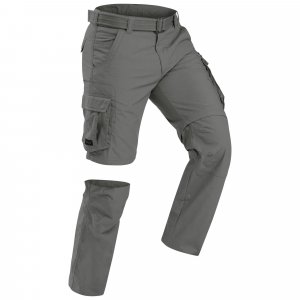 Треккинговые брюки-карго Decathlon Travel 100 на молнии , коричневый Forclaz