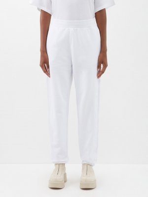 Спортивные брюки из хлопкового джерси с вышитым логотипом , белый Moncler
