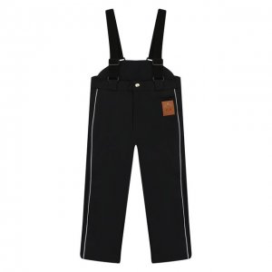 Утепленные брюки Mini Rodini. Цвет: чёрный