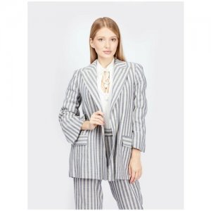 Пиджак , размер 48, серый Alessia Santi. Цвет: серый