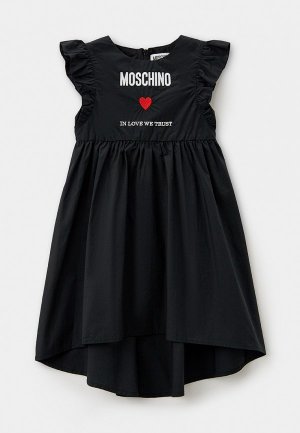 Платье Moschino Kid MINI ME. Цвет: черный