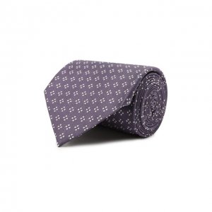Шелковый галстук Brioni. Цвет: фиолетовый