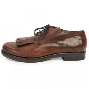 Ботинки дерби ,натуральная кожа, высокие, размер 36, коричневый Taoma F.. Цвет: коричневый