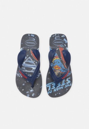 Шлепанцы KIDS MAX HEROIS , цвет navy blue/ruby red Havaianas