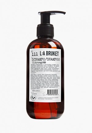 Шампунь La Bruket для номральных/жирных волос 111 CITRONGRAS. Цвет: прозрачный