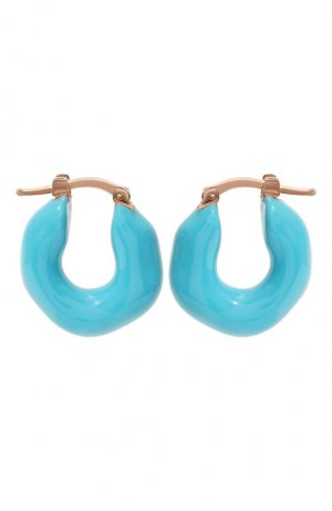 Серьги Jil Sander. Цвет: голубой