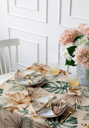 Набор кухонного текстиля Mia Cara Tropical palm. Цвет: бежевый