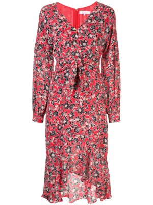 Платье Kinsale с цветочным принтом Parker. Цвет: красный
