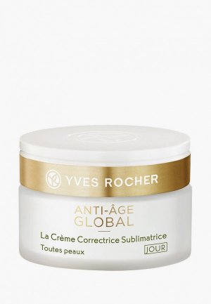 Крем для лица Yves Rocher La crème correctrice sublimatrice - jour toutes peaux /корректор соложости кожи 50 мл. Цвет: белый