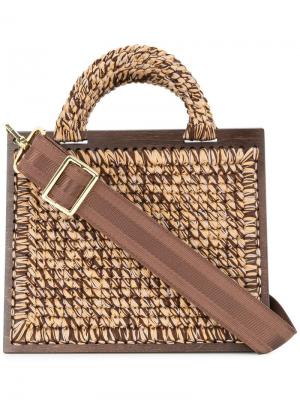 St. Barts large woven handbag 0711. Цвет: металлик