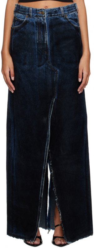 Сине-черная джинсовая юбка-макси Emma Darkpark