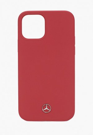 Чехол для iPhone Mercedes-Benz 12/12 Pro (6.1), Liquid silicone Red. Цвет: бордовый