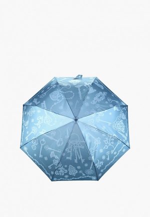 Зонт складной Eleganzza. Цвет: синий