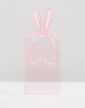 Фирменный чехол для iPhone 6 в виде кролика SIGNATURE. Цвет: розовый