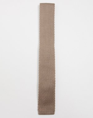 Вязаный галстук -Коричневый цвет Ben Sherman