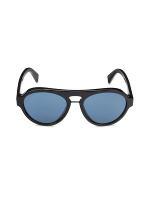 Круглые солнцезащитные очки 55MM Tod'S, черный Tod's
