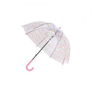 Зонт-трость BRADEX, бесцветный, розовый Bradex. Цвет: бесцветный/розовый