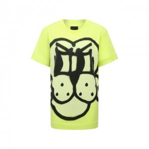 Хлопковая футболка Givenchy. Цвет: зелёный