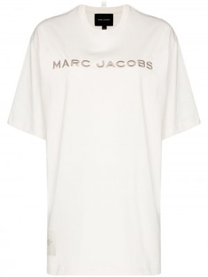 Футболка Big с вышитым логотипом Marc Jacobs. Цвет: бежевый