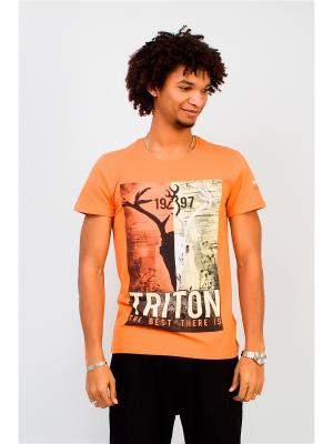 Футболка Tyson Triton. Цвет: оранжевый