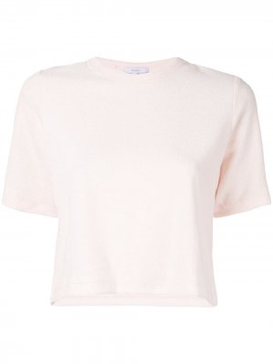 Укороченная футболка Venroy. Цвет: розовый