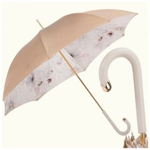 Зонт-трость Pasotti 5L976-3 M17 Awesome Ivory (Зонты) ( Италия). Цвет: белый/бежевый