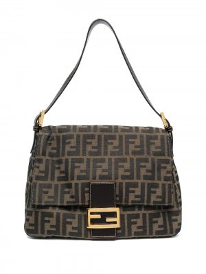 1990-2000s Zucca Mamma Baguette handbag Fendi Pre-Owned. Цвет: коричневый