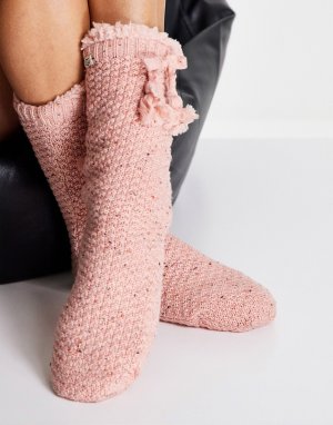 Розовые носки на флисовой подкладке Ugg Nessie-Розовый цвет